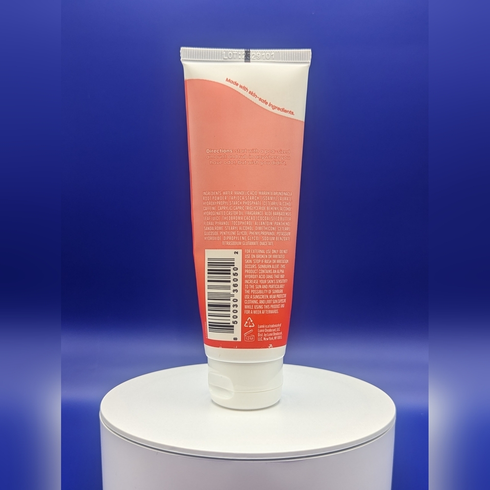 Lume Whole Body Deodorant Cream Peony Rose Scent 3oz Half Full Used but GC - Picture 3 of 5